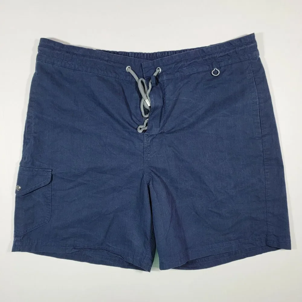 RLX Ralph Lauren Men's Swimming Shorts - Draw String - Washed Navy Blue -‎ XXL